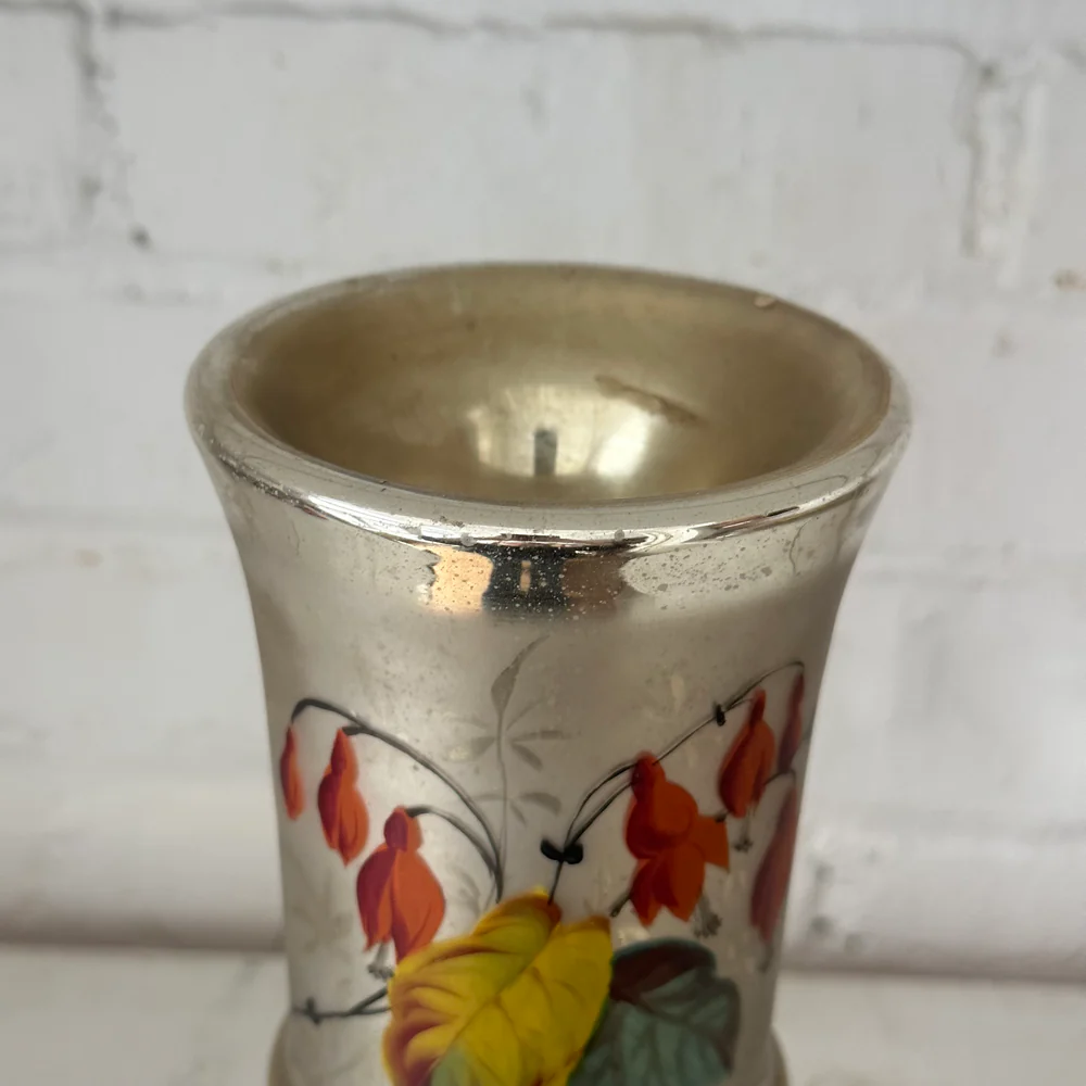 19th-century Mercury Glass Candle Holder (M-08) - Image 5