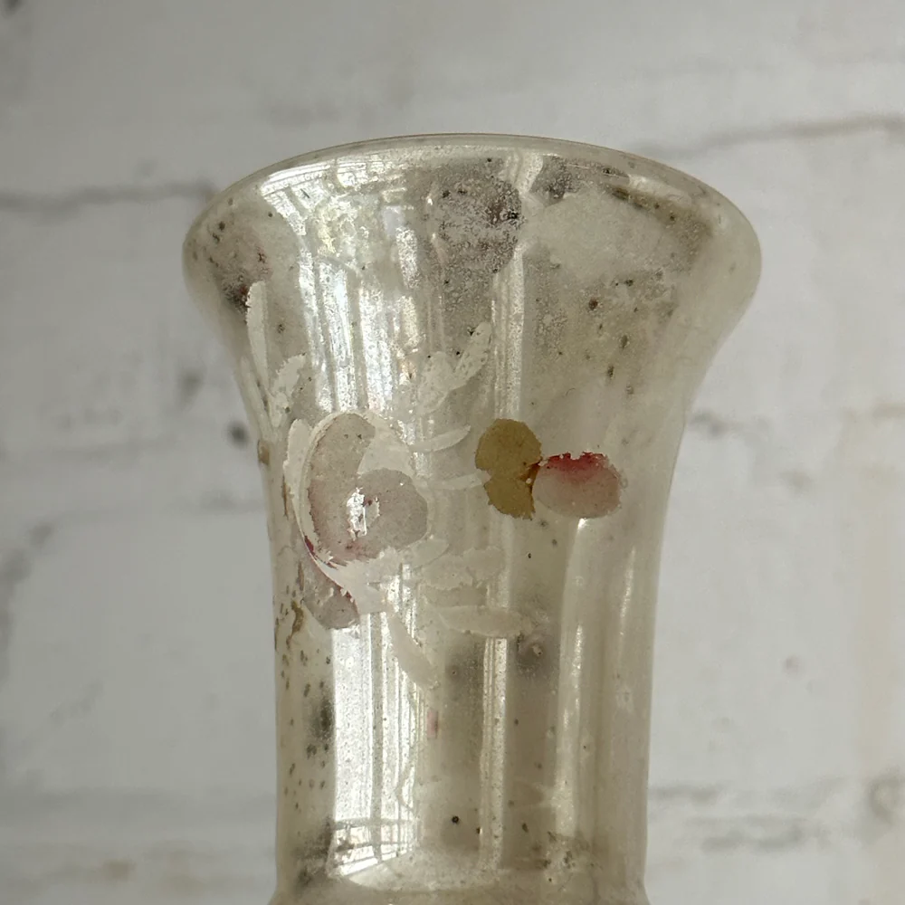 19th-century Mercury Glass Candle Holder (M-14) - Image 2
