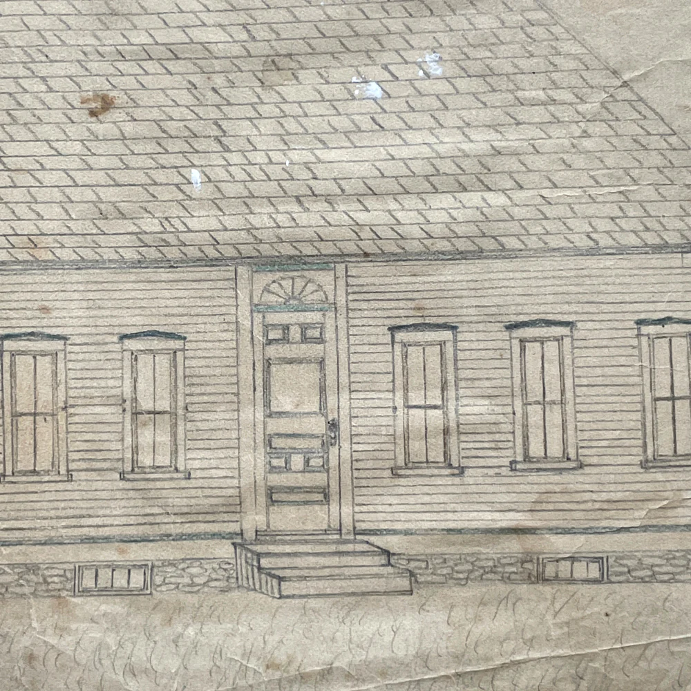 19th Century Naive Architecture Rendering No. 2 - Image 3