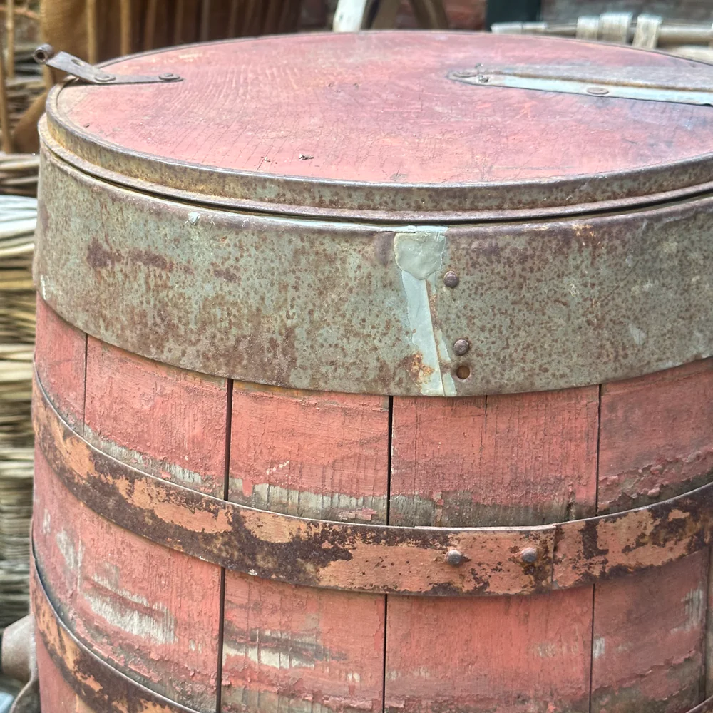 19th-century Painted Barrel - Image 2