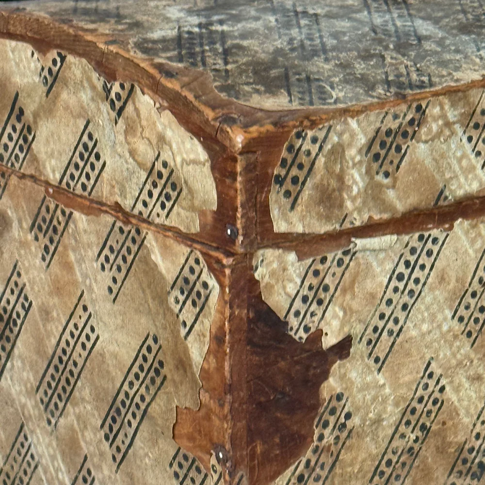 19th-century American Papered Box - Image 7