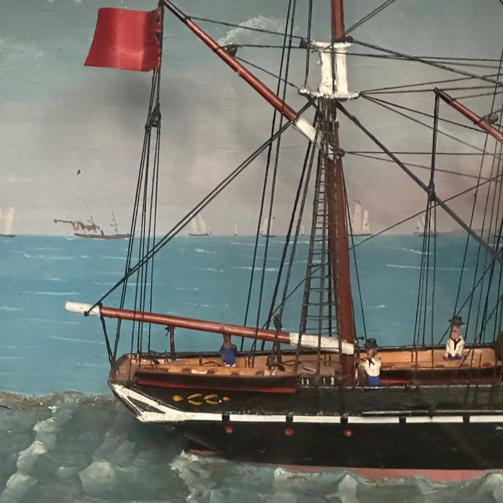 20th-century Ship Diorama - Image 2