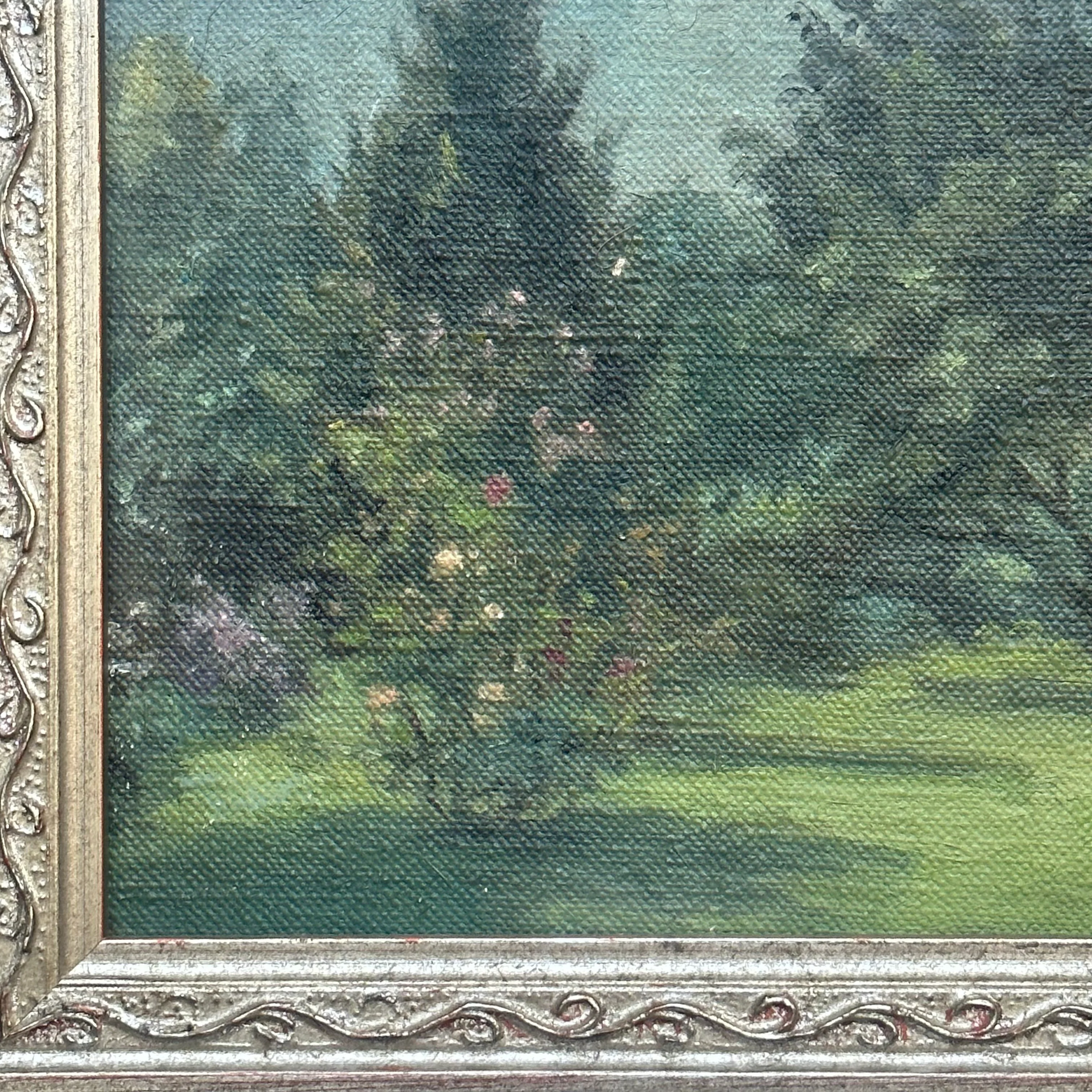 20th-century "Summer Garden" Painting by Alvin Ross - Image 2