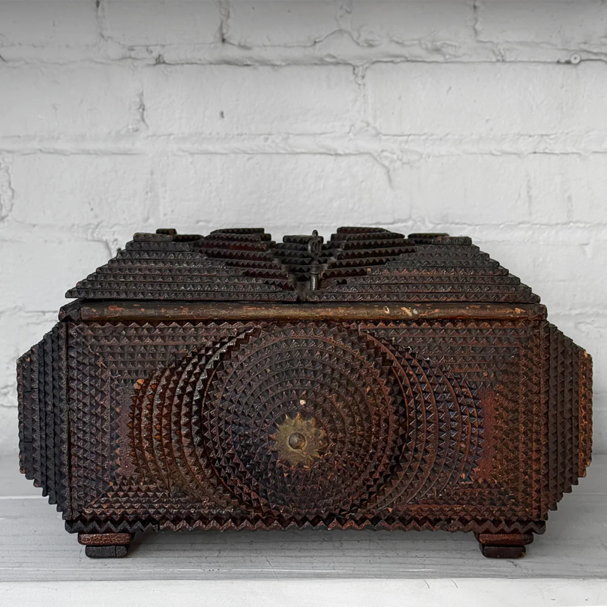 20th-century Tramp Art Box - Image 2