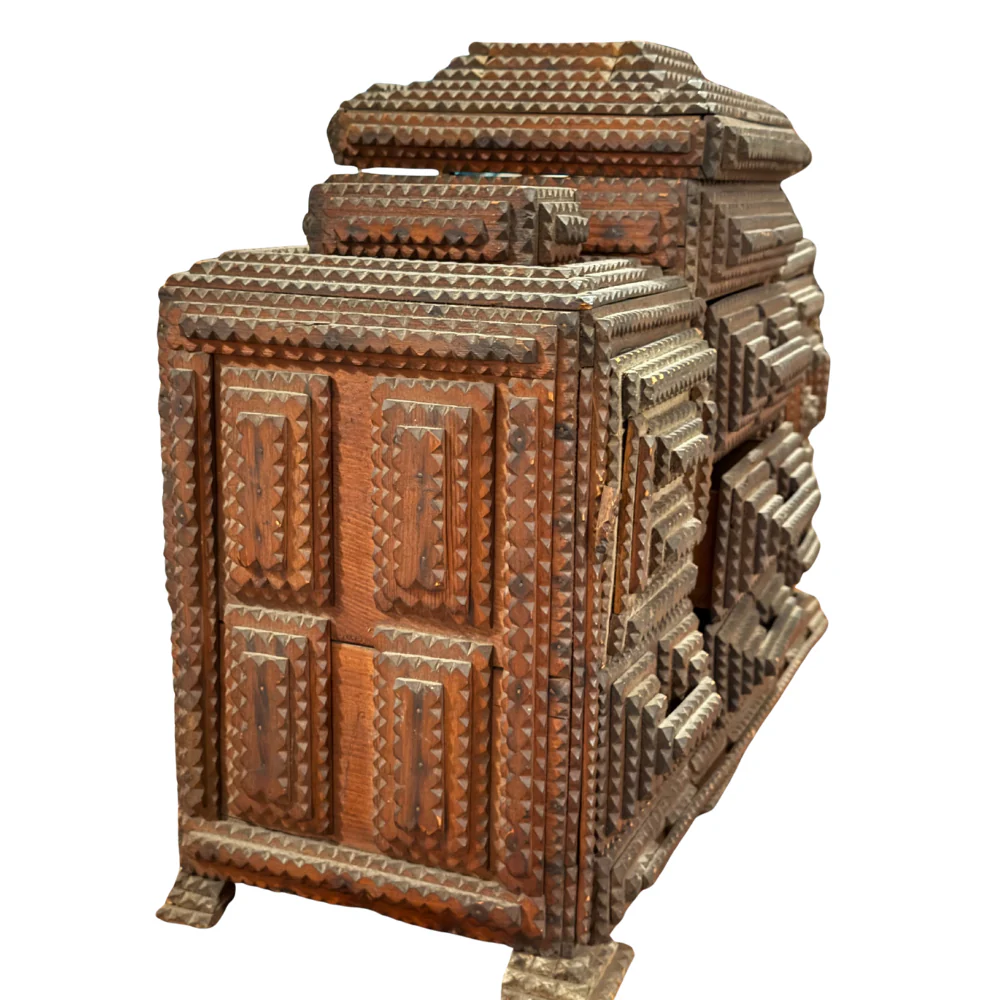 20th-century Tramp Art Cabinet - Image 10