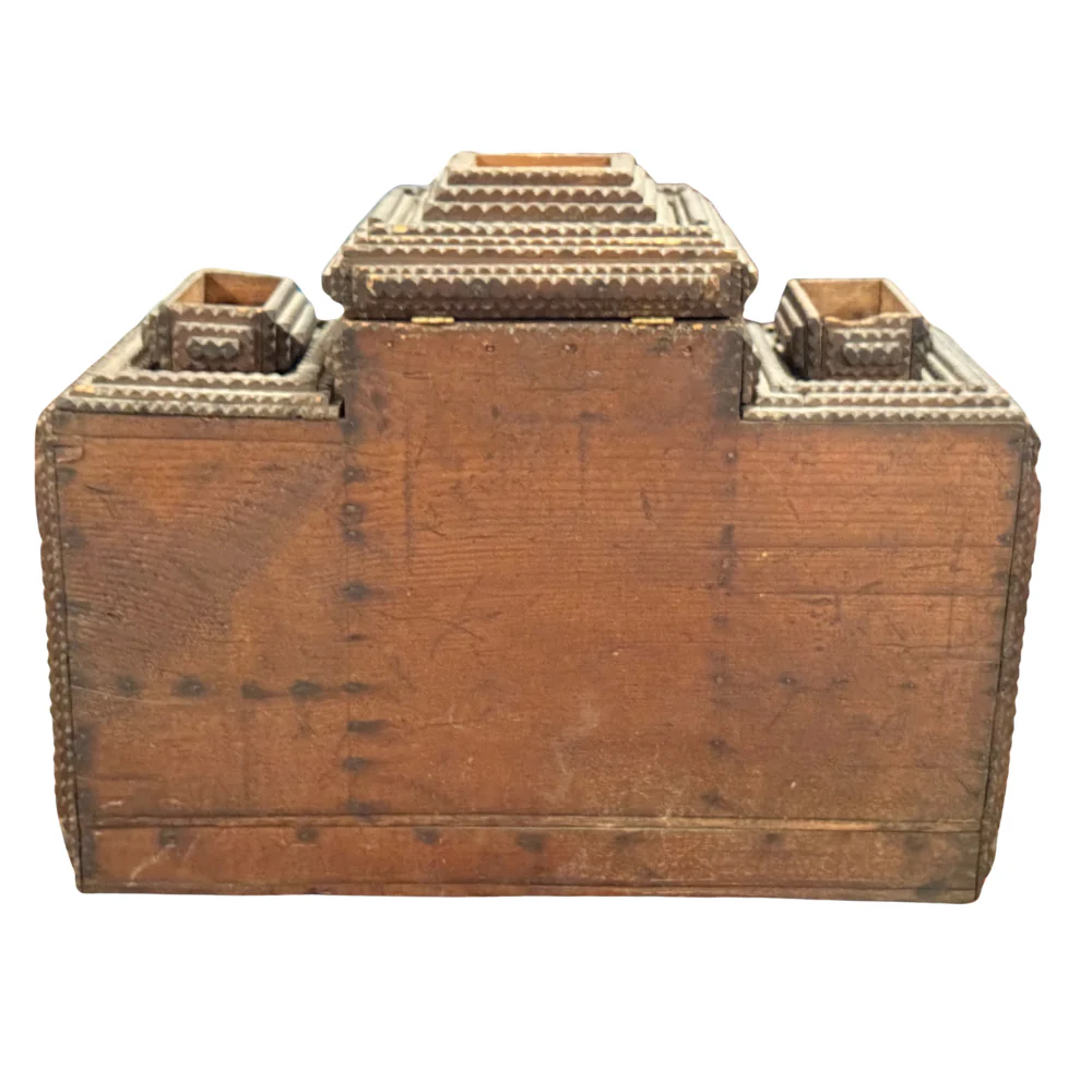 20th-century Tramp Art Cabinet - Image 2