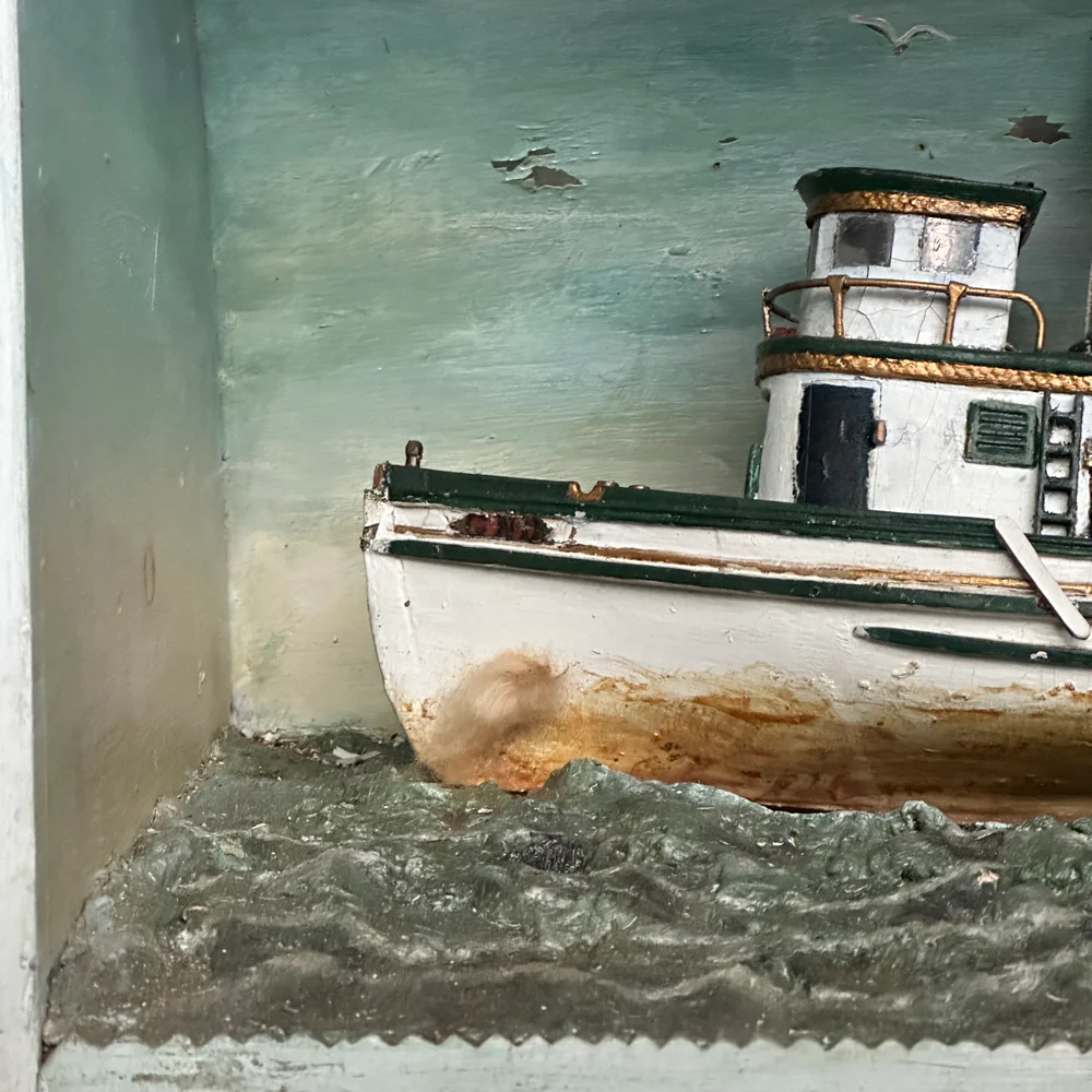 20th-century Tug Boat Diorama - Image 2