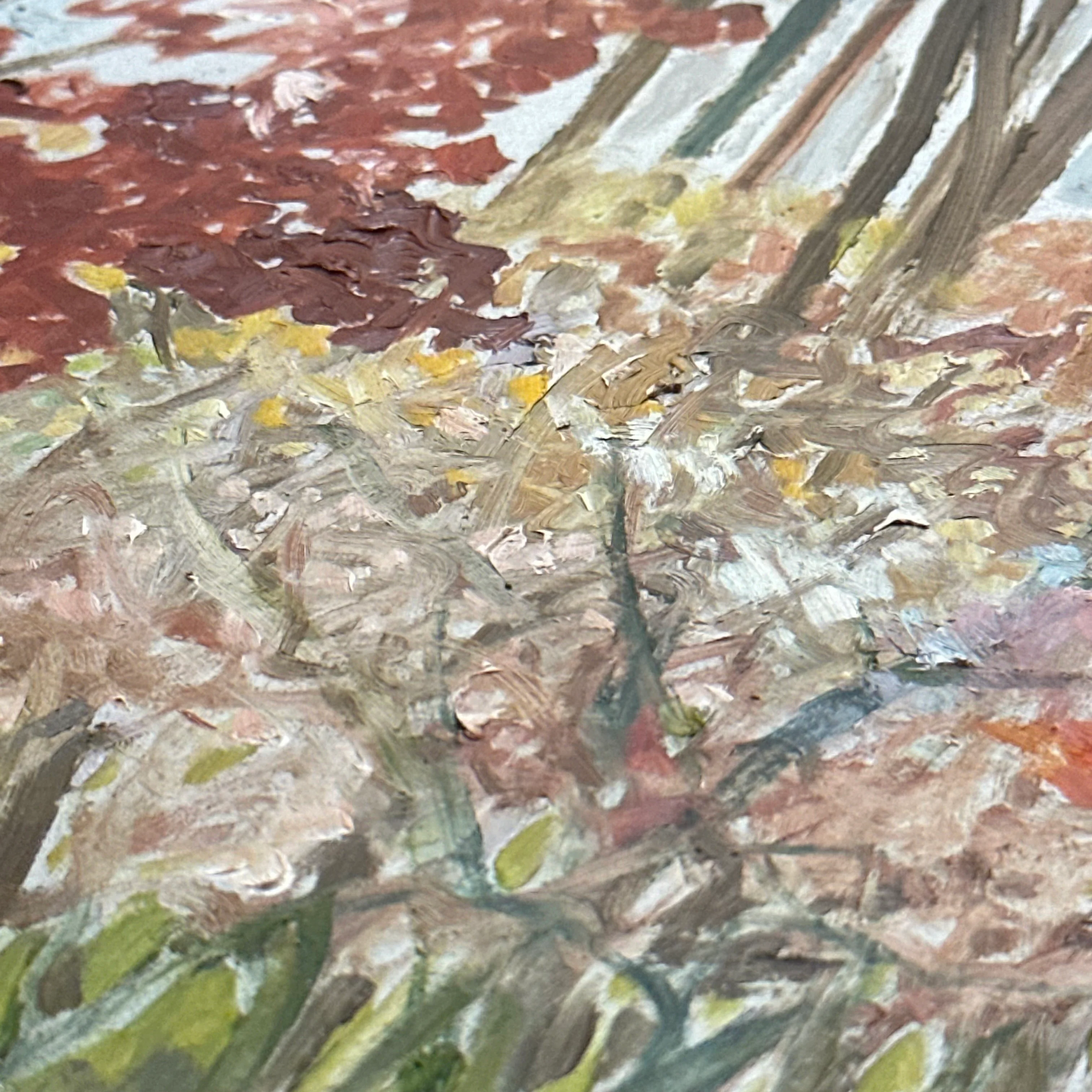 20th-century USA Landscape Painting "End of Autumn" by Clementine Collum - Image 4