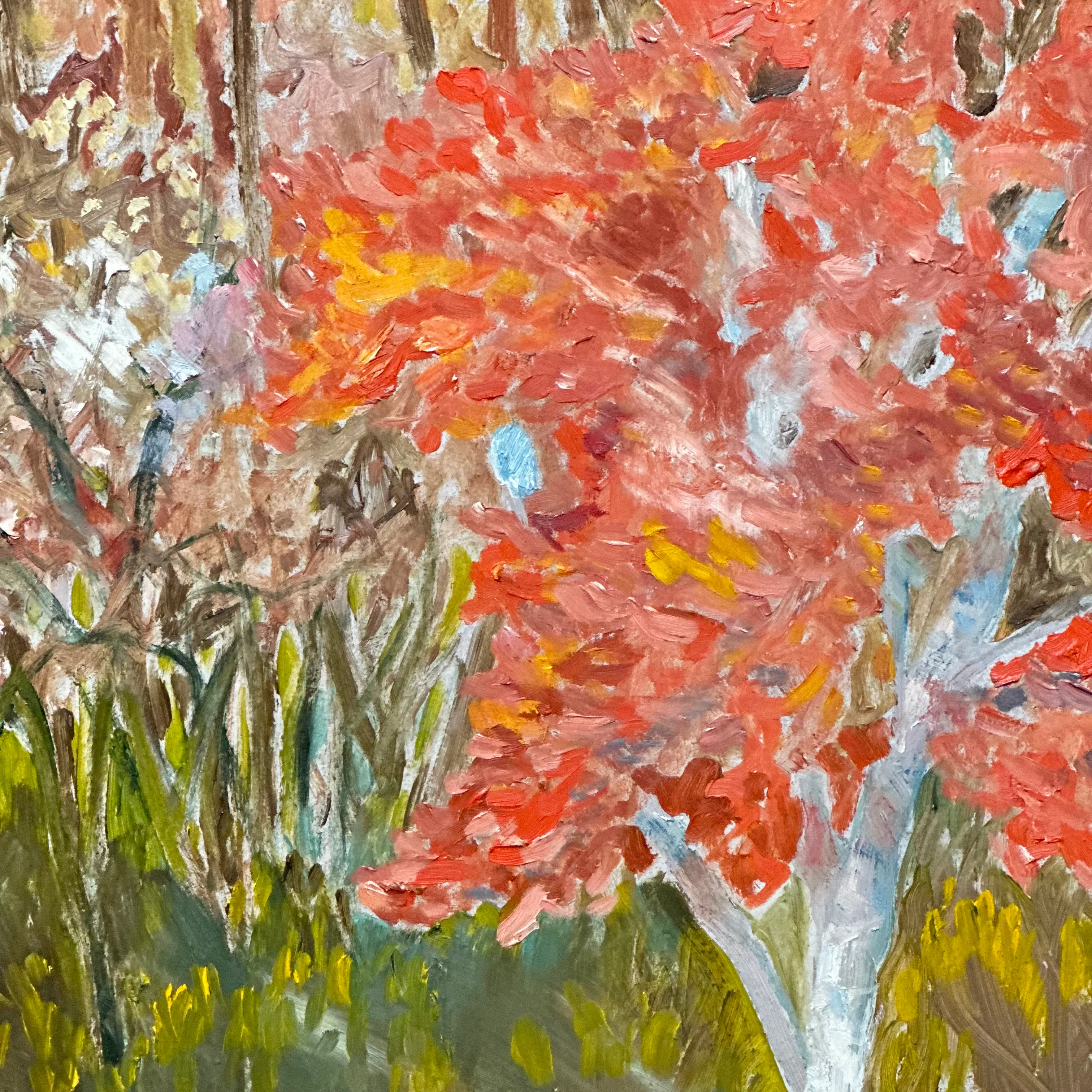 20th-century USA Landscape Painting "End of Autumn" by Clementine Collum - Image 6