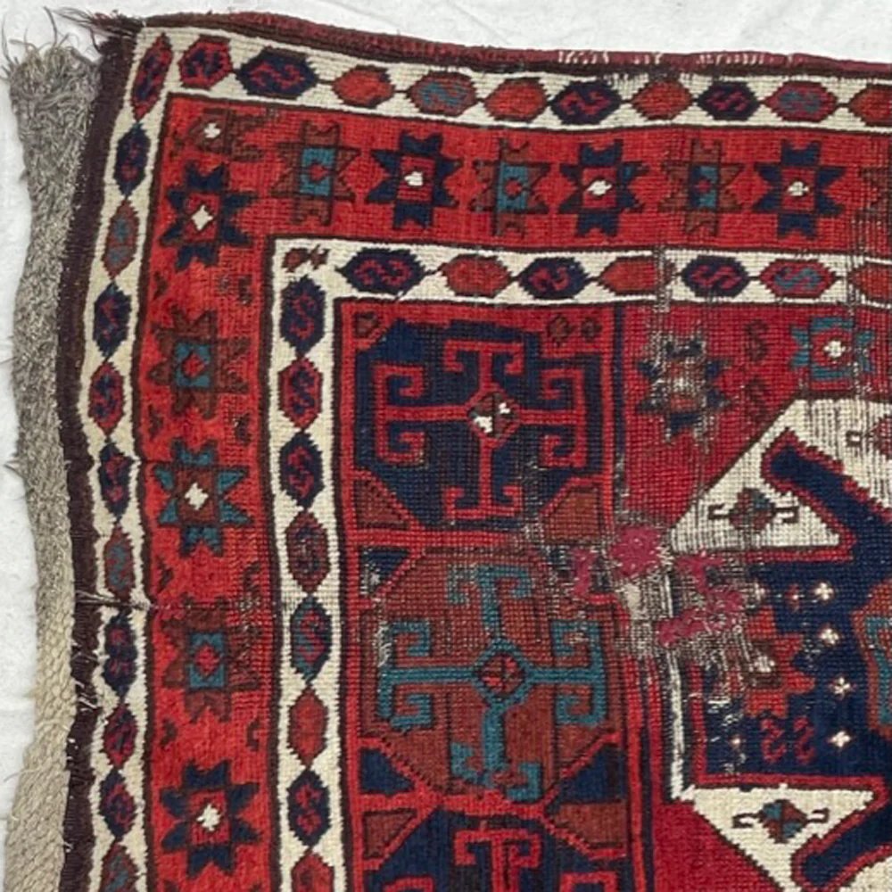 3'4" x 10'8" Antique Kurdish Runner Rug - Image 4