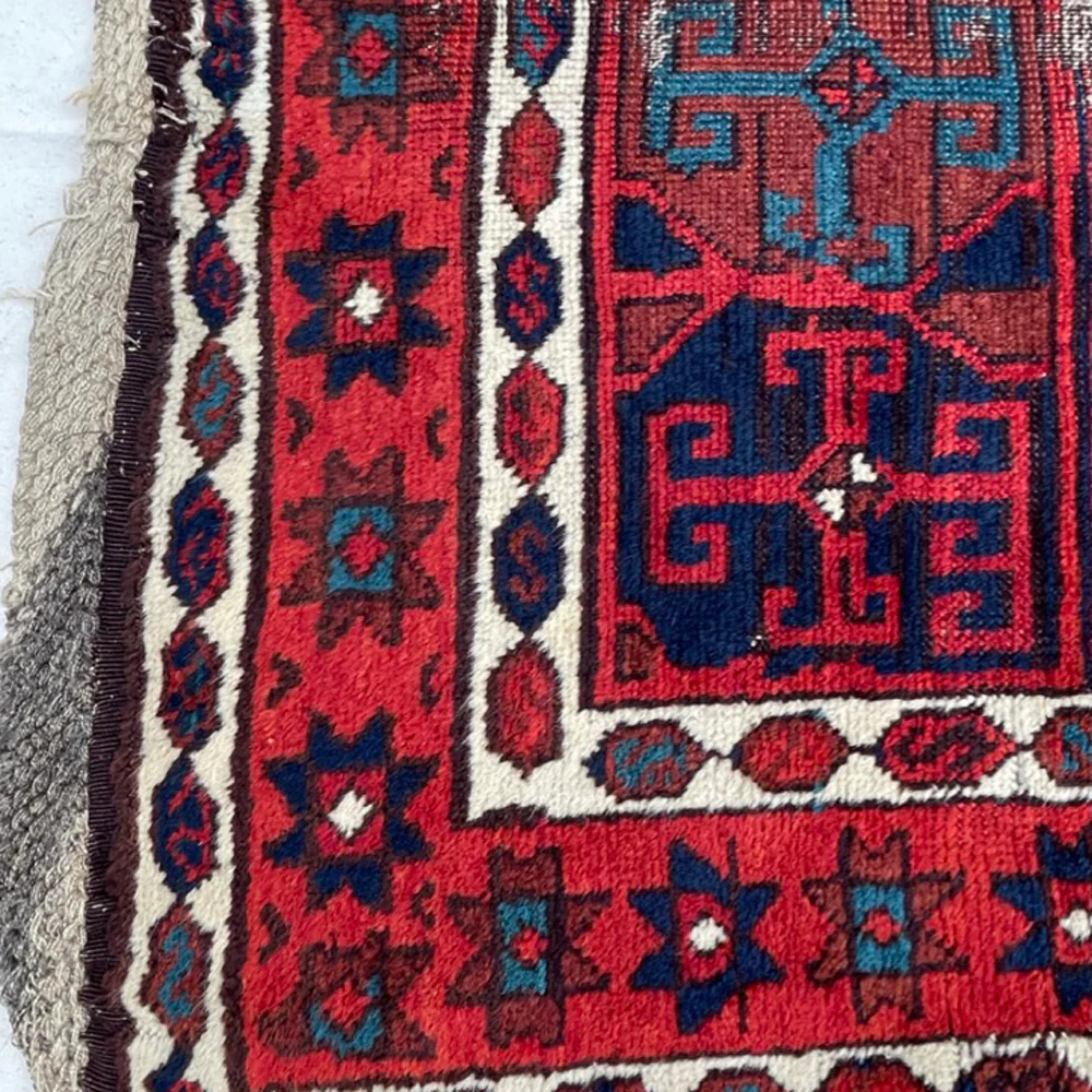 3'4" x 10'8" Antique Kurdish Runner Rug - Image 6