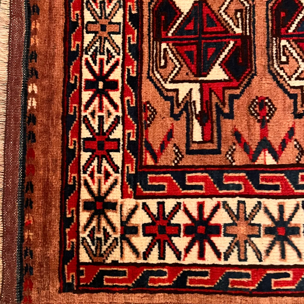 3'8" x 2'5" Antique Yamound Rug (083479) - Image 2