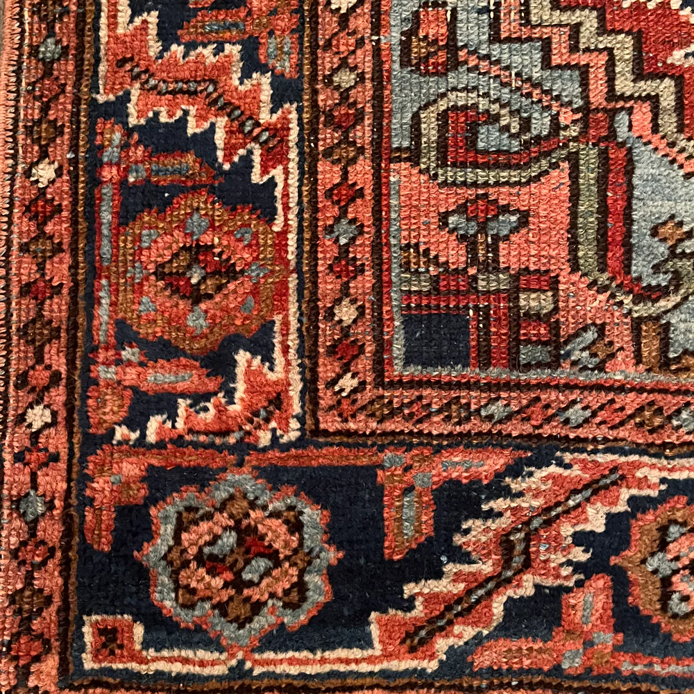 3'9" x 2'8" Antique Heriz Rug (DB12918) - Image 3