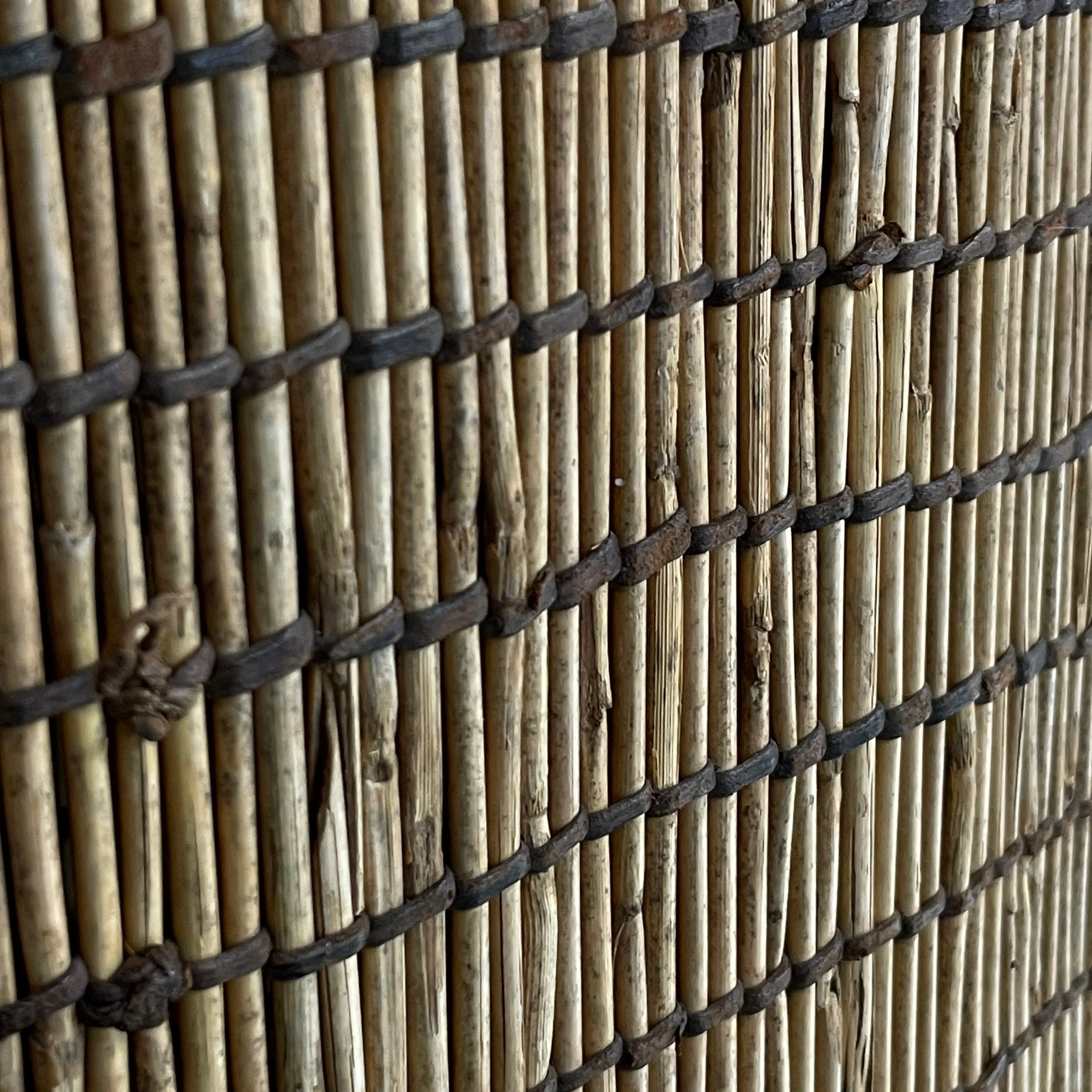 3'9" x 4'3" Vintage Moroccan Tuareg Mat 75 - Image 3