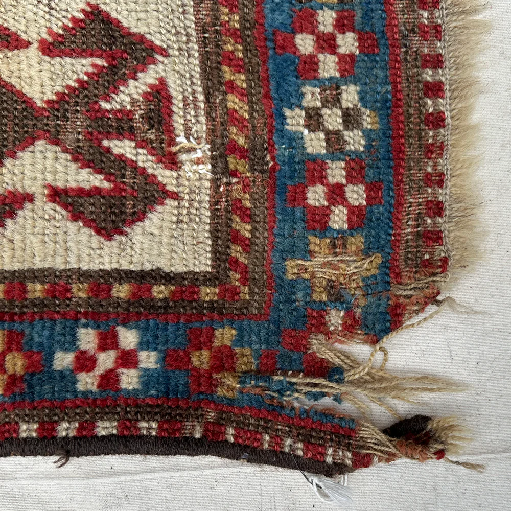 3'9" x 7'2" 20th Century Caucasian Kazak Rug - Image 3