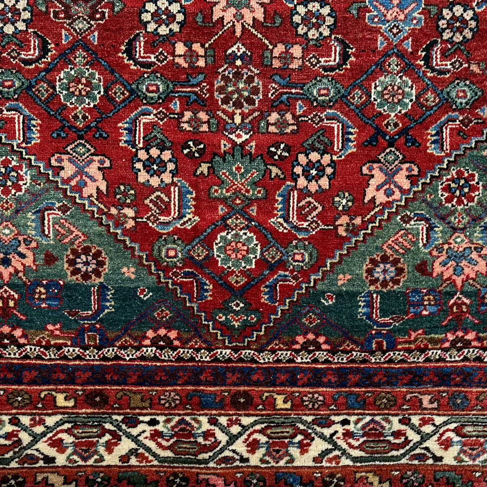 4'2" x 6'9" Antique Malayer Rug #7 - Image 3