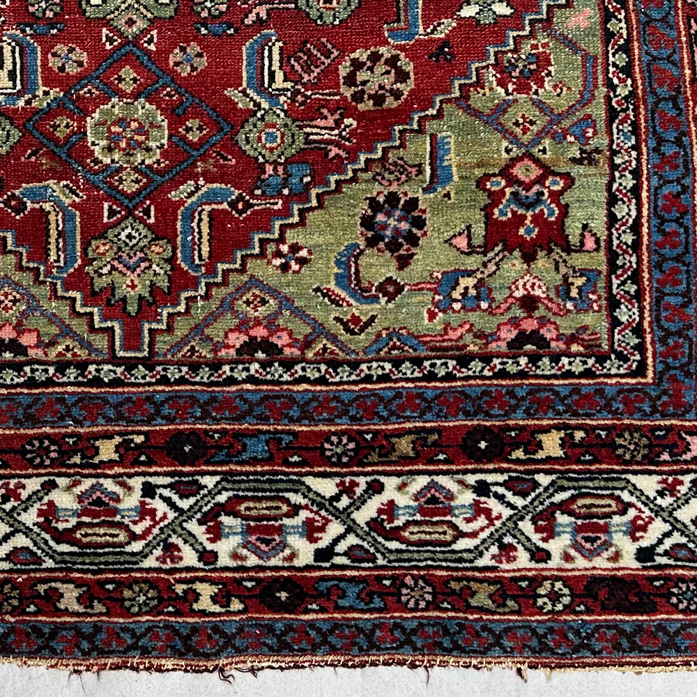 4'2" x 6'9" Antique Malayer Rug #7 - Image 4
