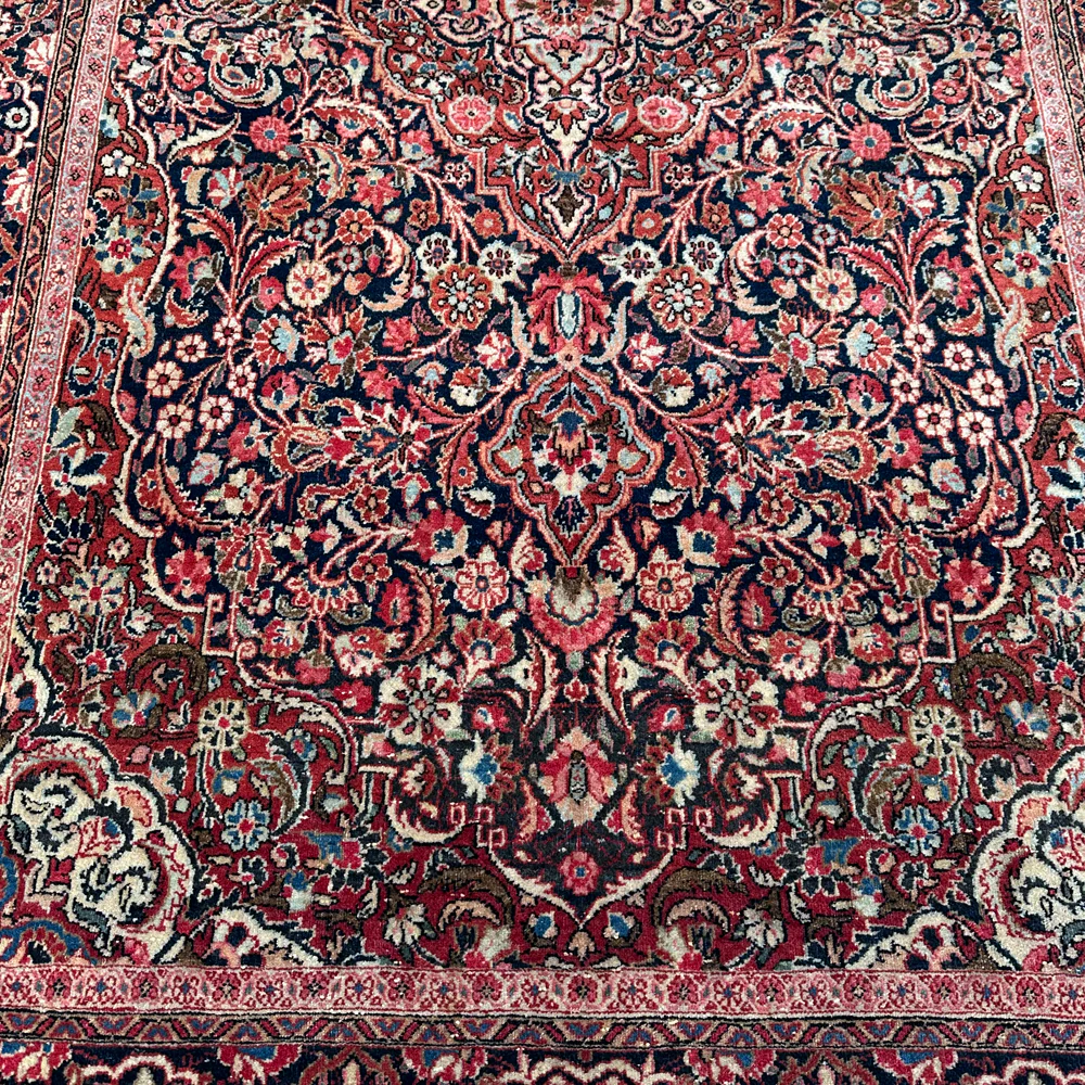 4'5" x 7' Antique Persian Rug - Image 3