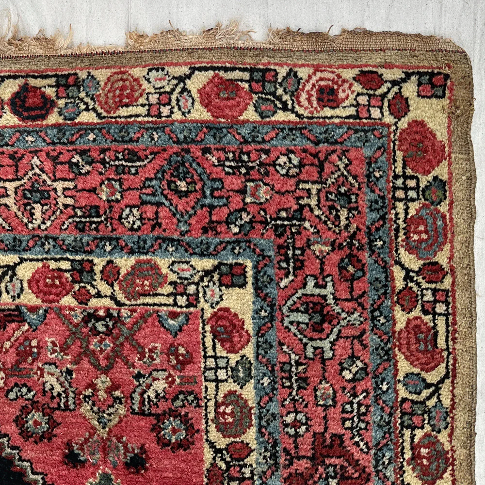 4'7" x 6'9" Antique Hamadan Rug #4 - Image 3