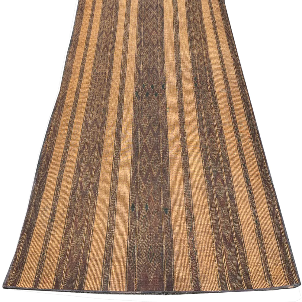 5'9" - 5'11" x 16' Vintage Moroccan Tuareg Mat 82 - Image 2