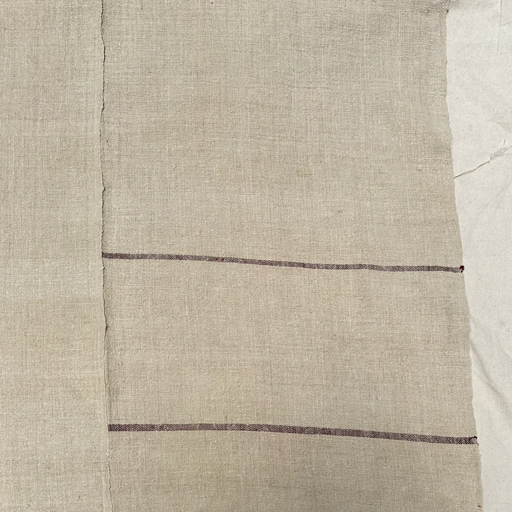 7'6"x 15" Antique European Linen Wagon Cover (#5) - Image 2