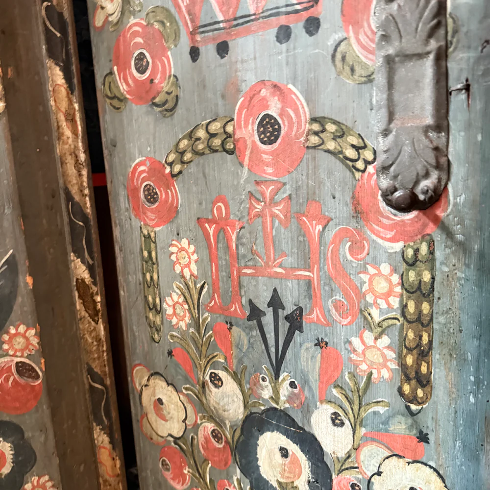 Early 19th-century Austrian Tyrolean Folk Art Cabinet - Image 13