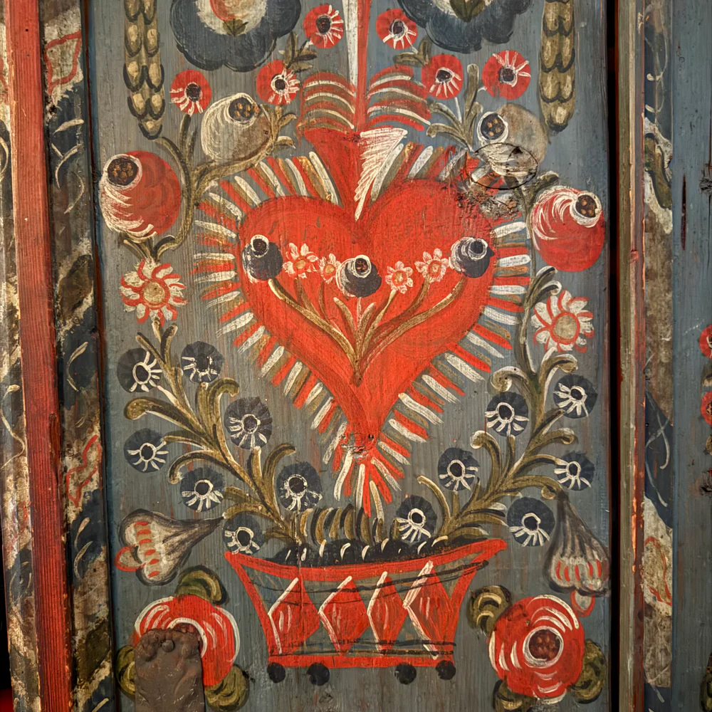 Early 19th-century Austrian Tyrolean Folk Art Cabinet - Image 4