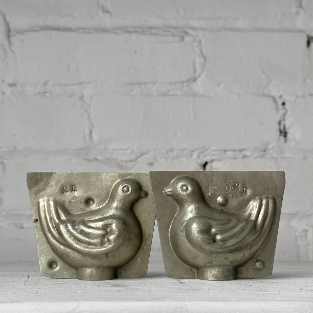 Antique Chocolate Bird Tin Mold (#29) - Image 4
