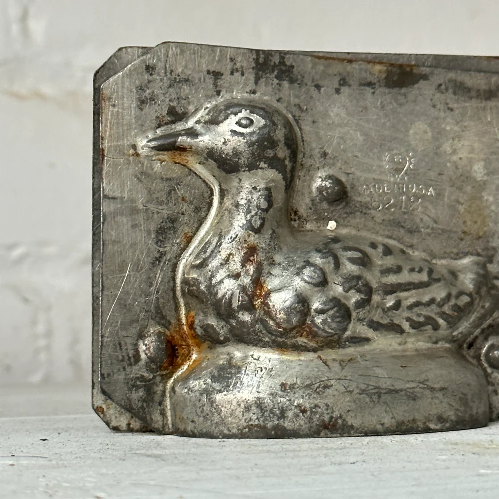 Antique Chocolate Duck Tin Mold (#38) - Image 4
