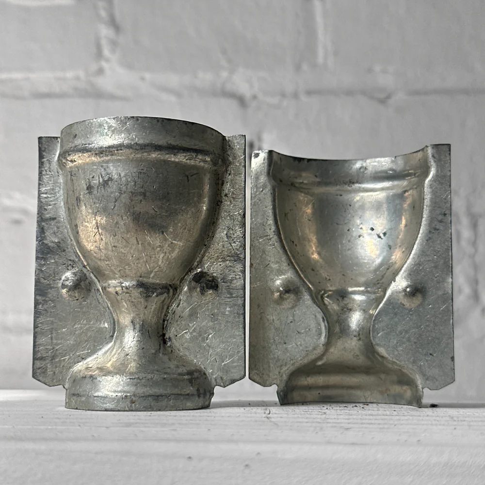 Antique Chocolate Egg Cup Tin Mold (#49) - Image 3