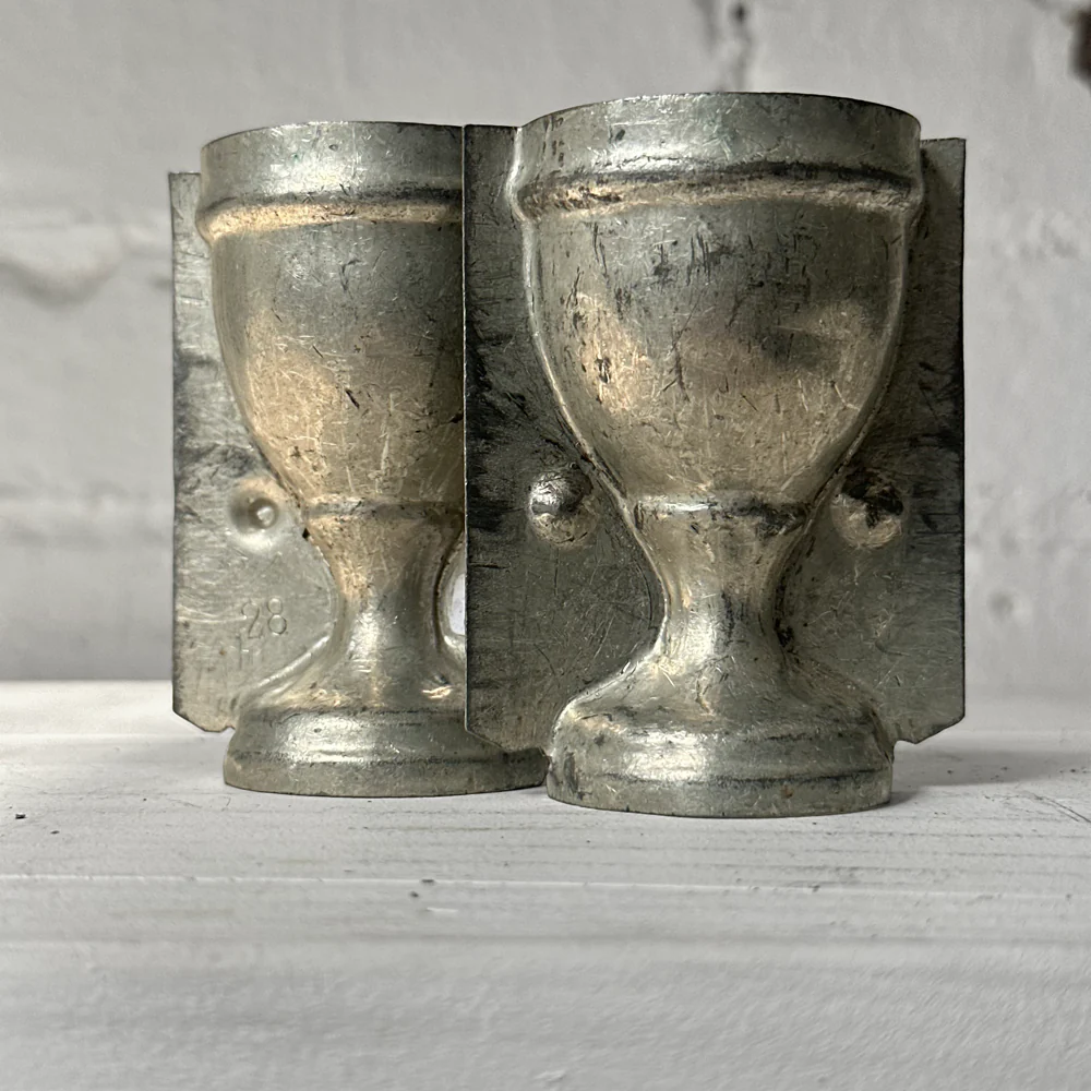 Antique Chocolate Egg Cup Tin Mold (#49) - Image 4