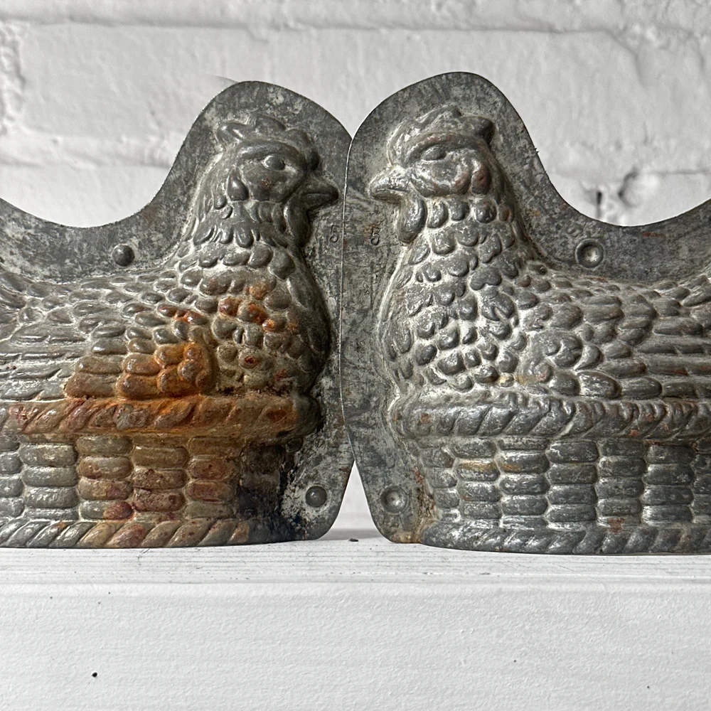 Antique Chocolate Hen Tin Mold (#48) - Image 5