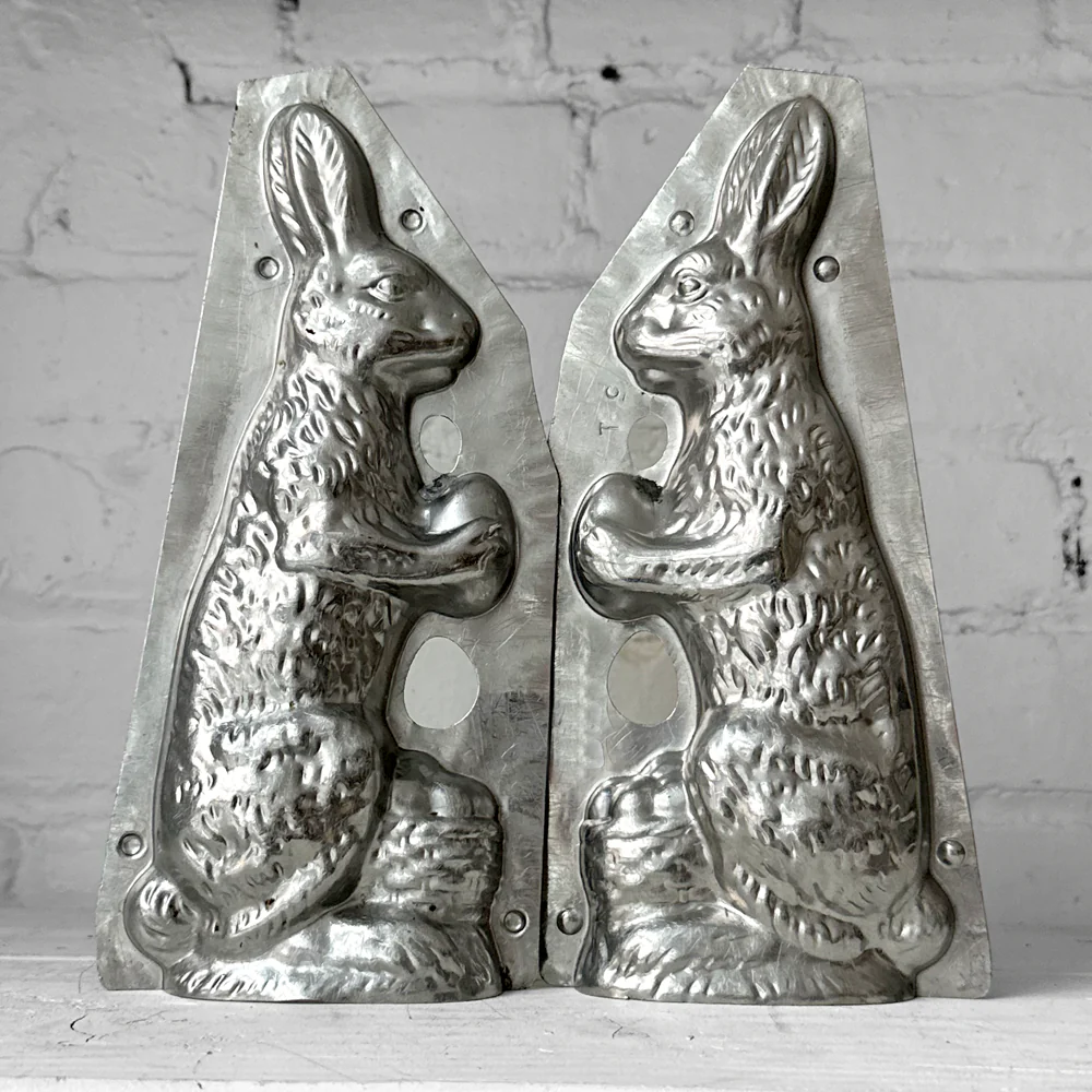 Antique Chocolate Rabbit Tin Mold (#22) - Image 2