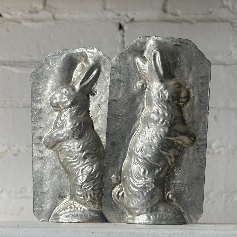Antique Chocolate Rabbit Tin Mold (#43) - Image 3