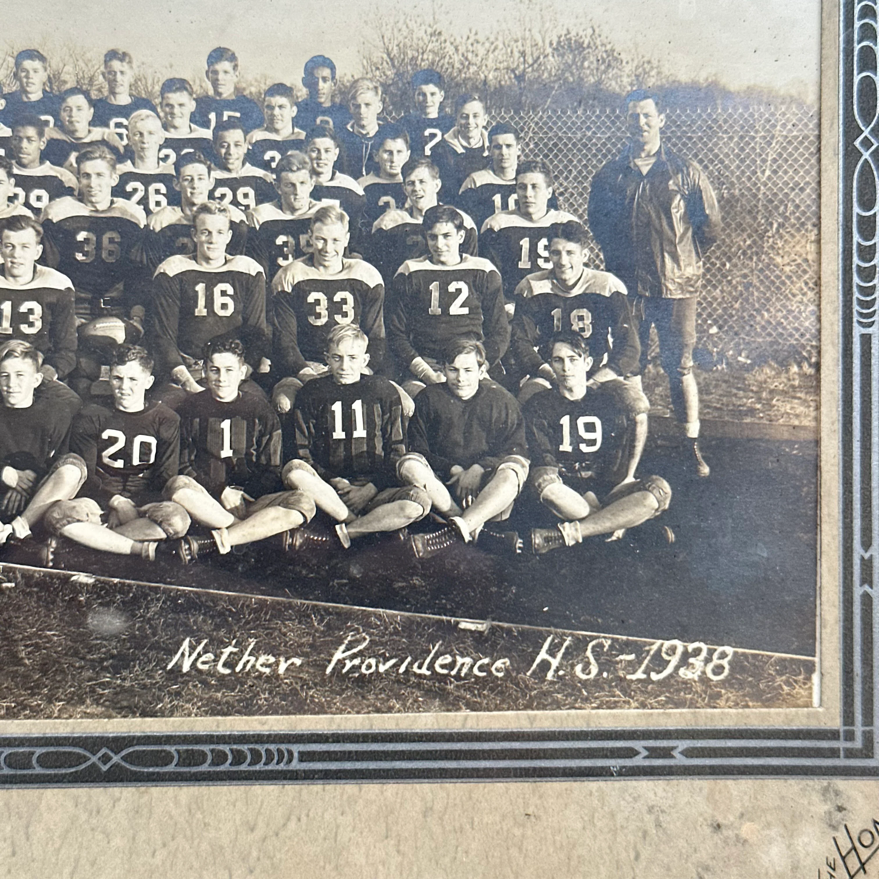 Vintage Football Team Framed Photograph - Image 2