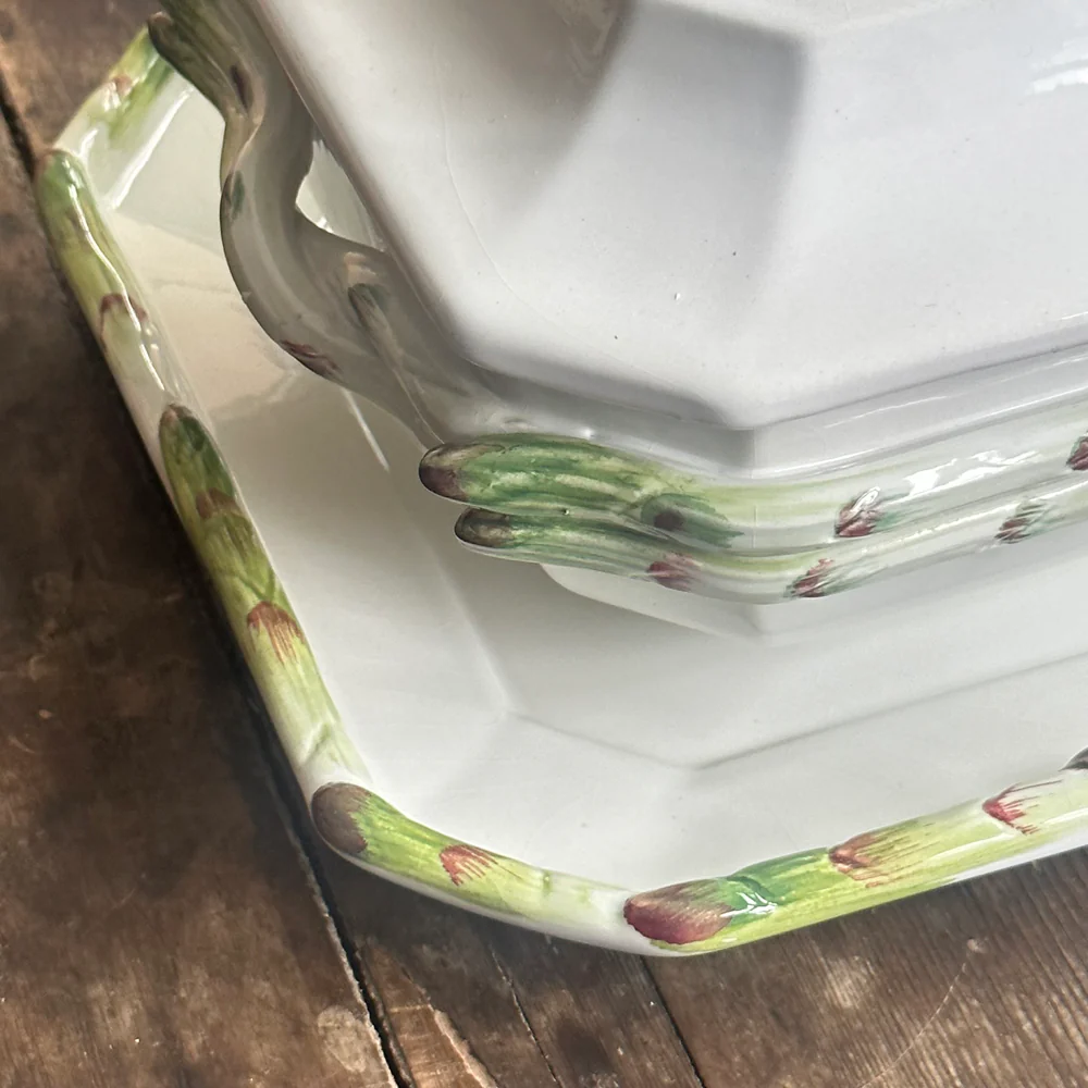 Antique Italian Asparagus Tureen Set - Image 8