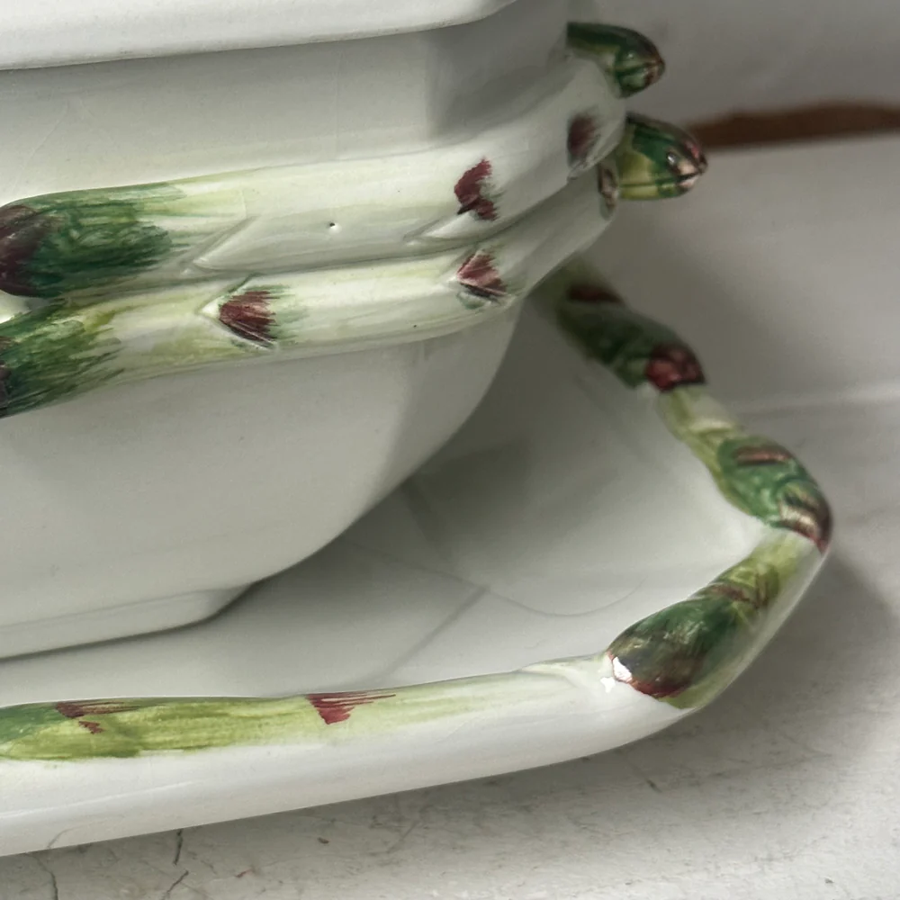 Antique Italian Asparagus Tureen Set - Image 9