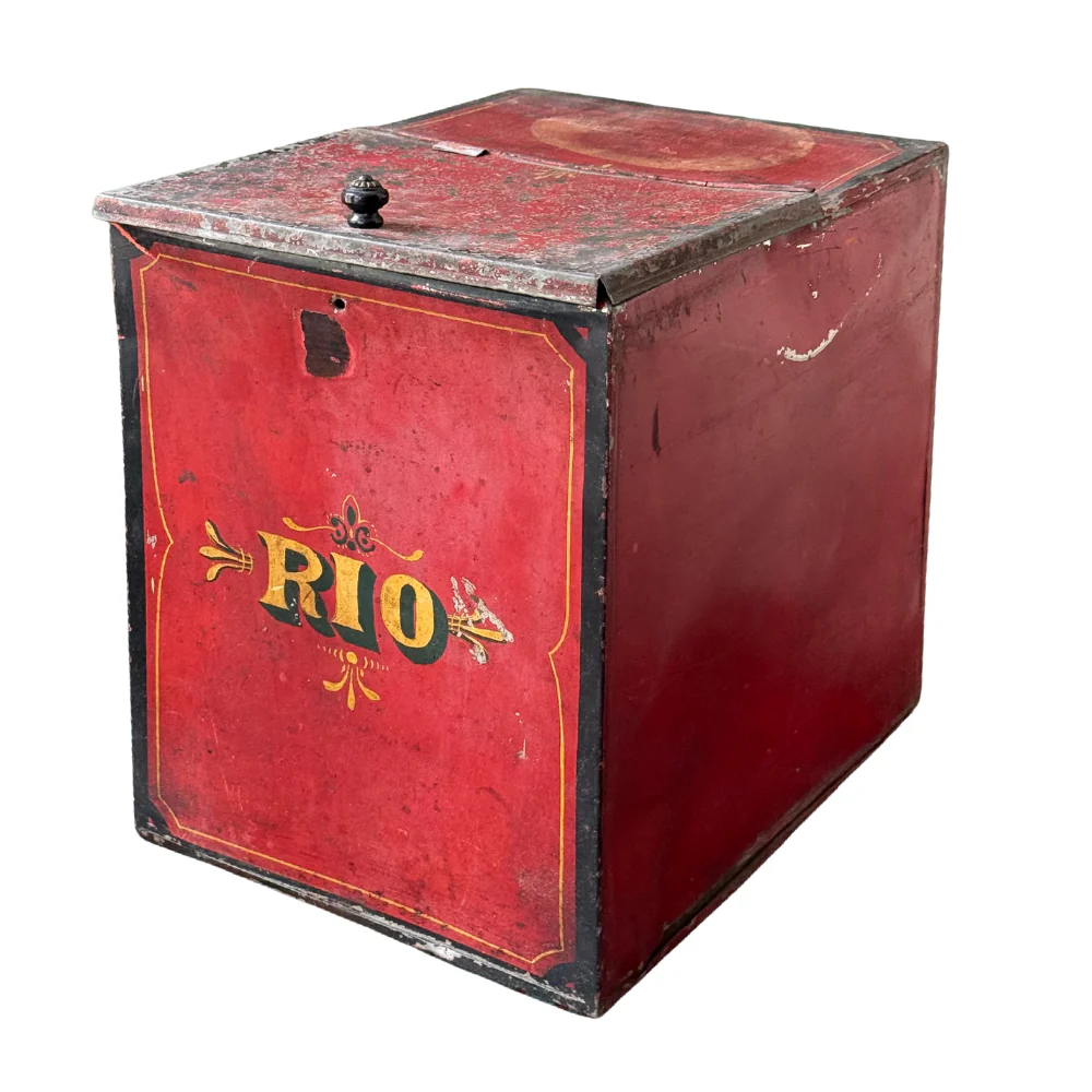 Antique “Rio” Tin Container - Image 4