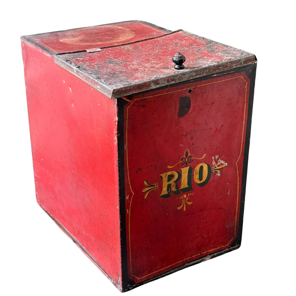Antique “Rio” Tin Container - Image 6