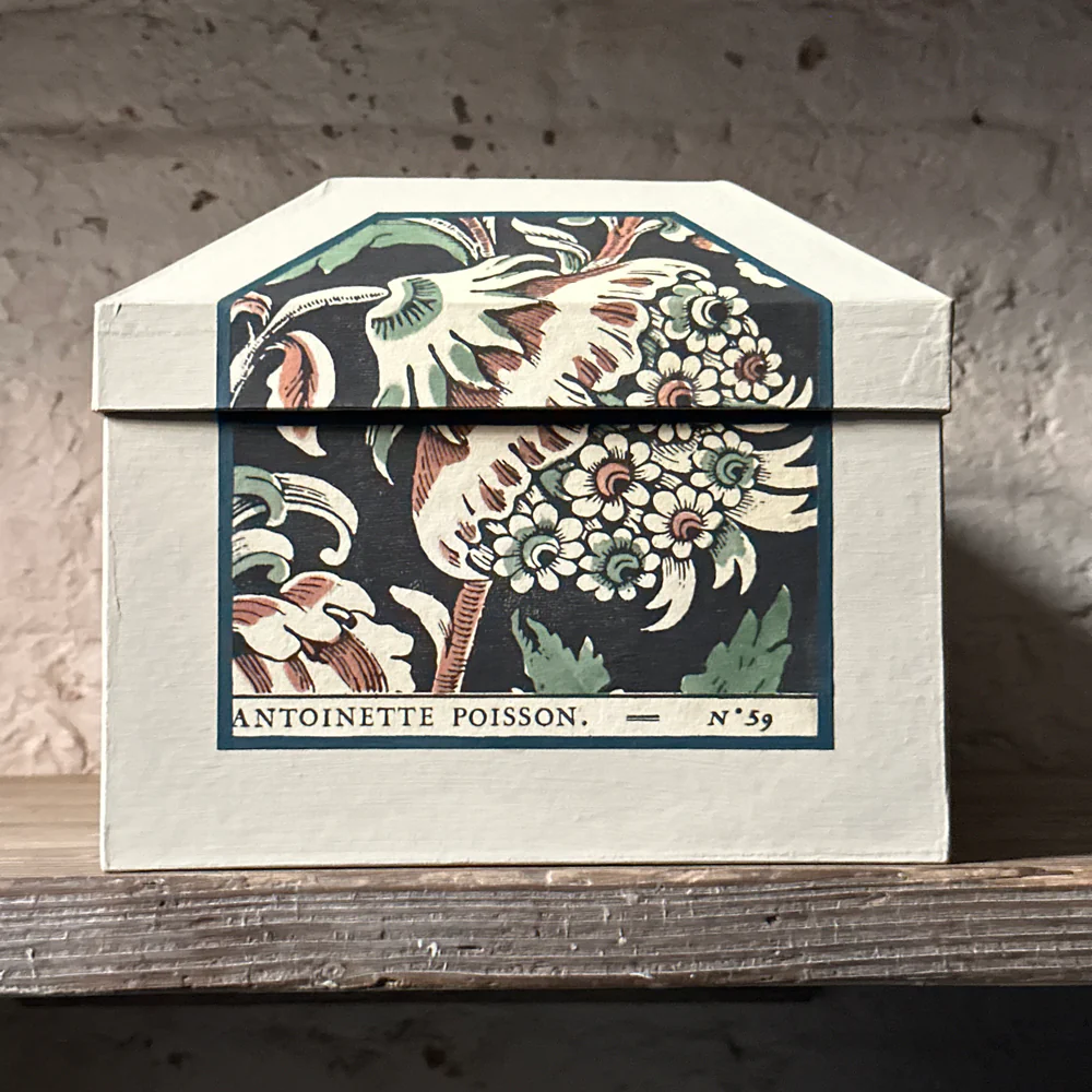 Antoinette Poisson Large Wedding Box in "Grand Parots" No. 59A - Image 4