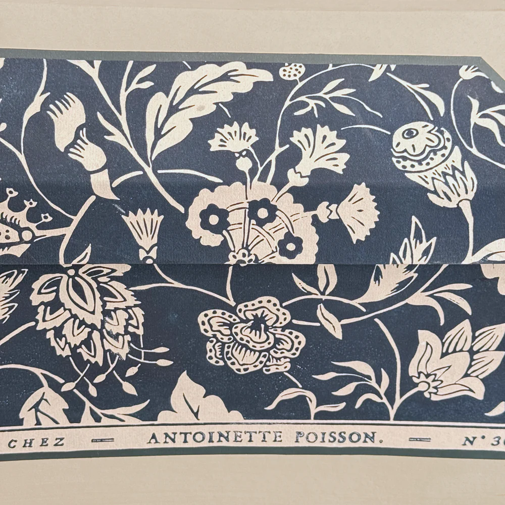 Antoinette Poisson Large Wedding Box in Indienne Indigo" No. 30C - Image 3