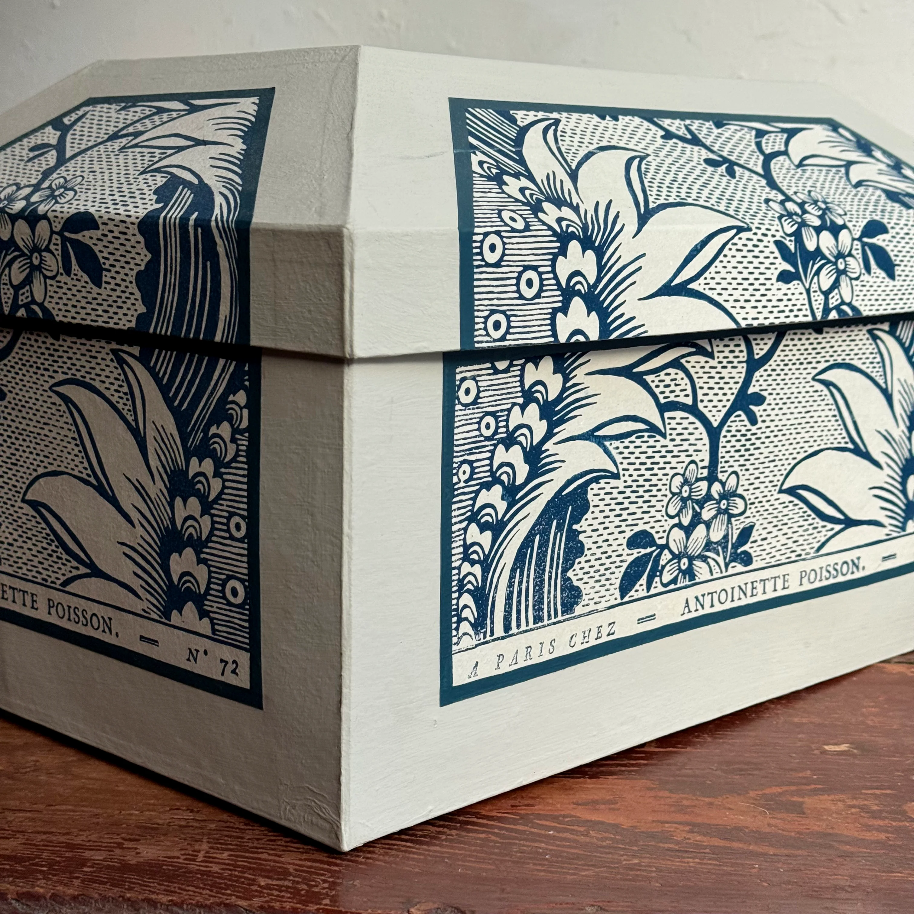 Antoinette Poisson Large Wedding Box in "Torrent Indigo" No. 72B - Image 2