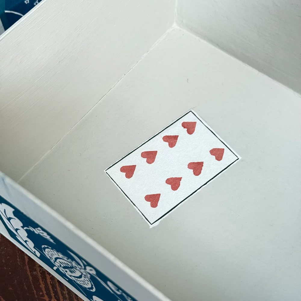 Antoinette Poisson Medium and Large Wedding Boxes in "Indienne Indigo" No. 30C - Image 8