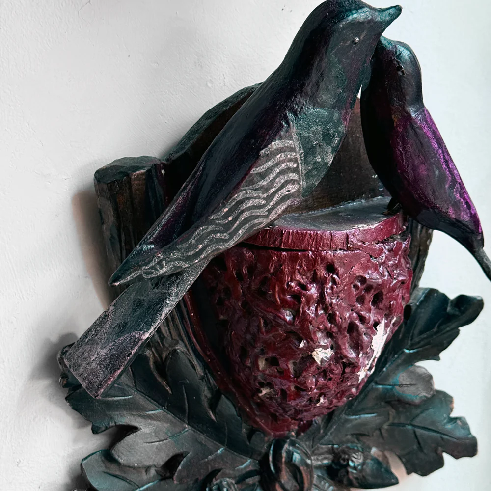 Black Forest Carved Birds Nest (508) - Image 2