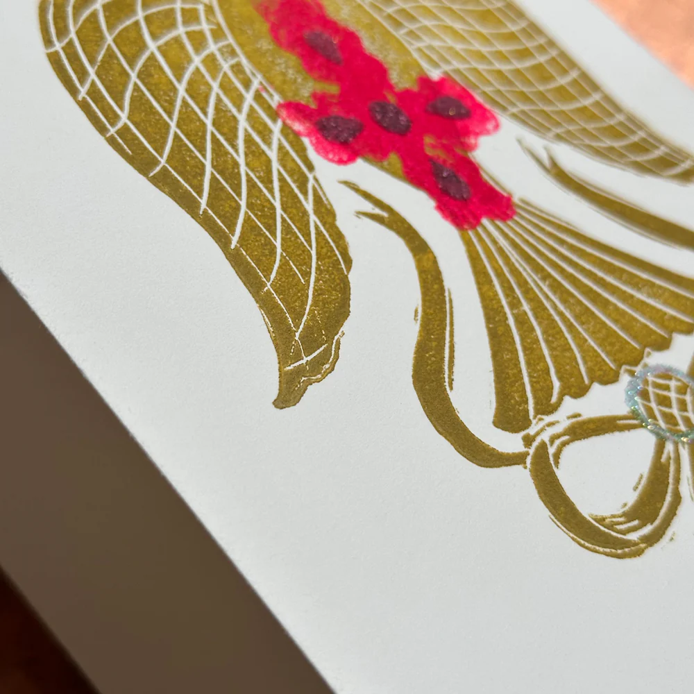 Block Printed Santo Spirito Folded Card - Image 3
