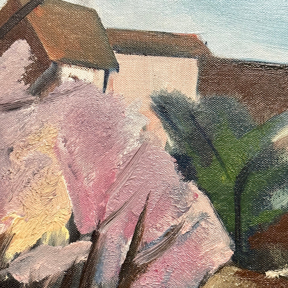"Blossoming Trees" 20th-Century Oil on Canvas Still Life by Howard M. Gibbs - Image 4