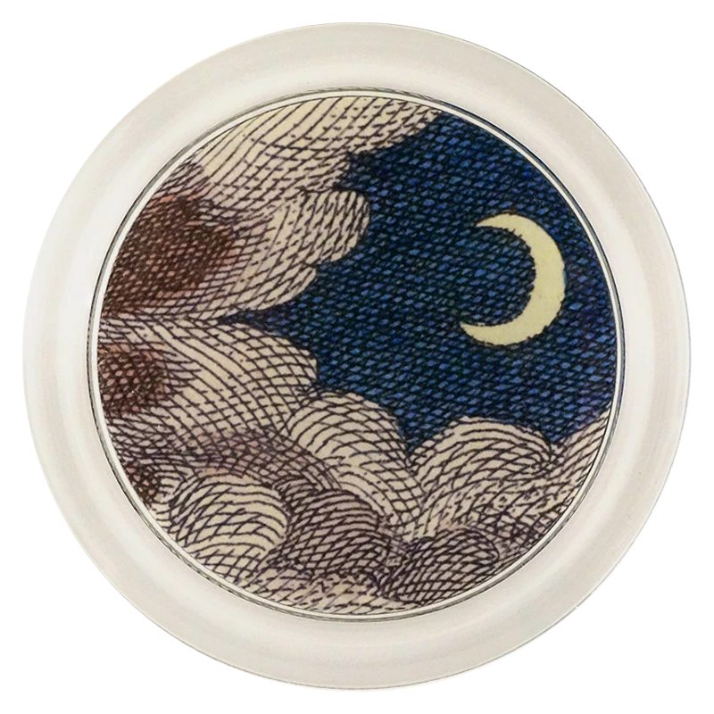 Clouds & Crescent Moon