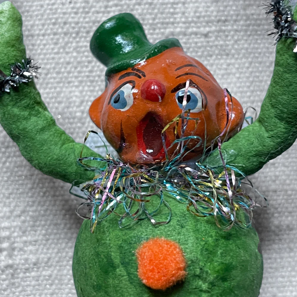 Cotton Clown Ornament - Image 2
