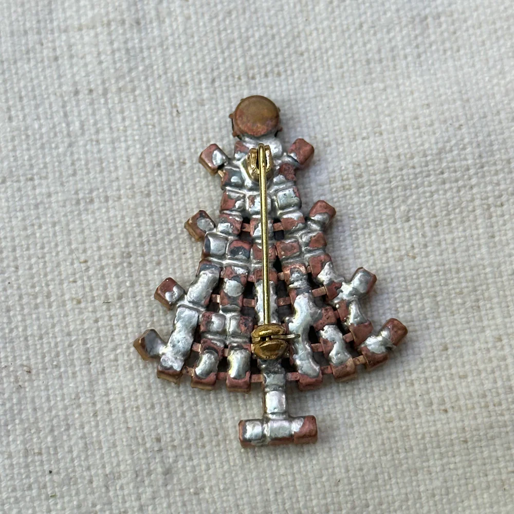 Crystal White Tree Brooch - Image 3