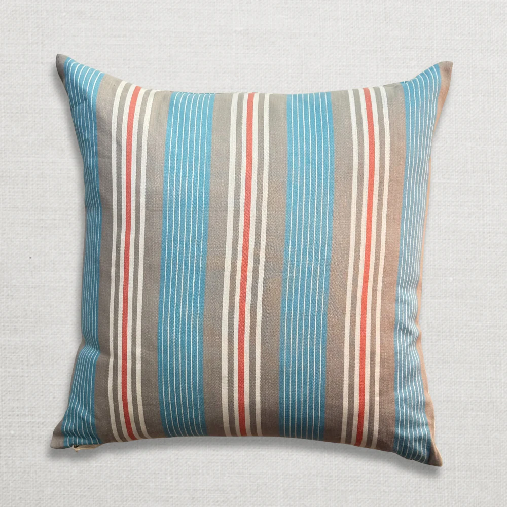 Custom 19th Century French Ticking Pillow (#8) - Image 3